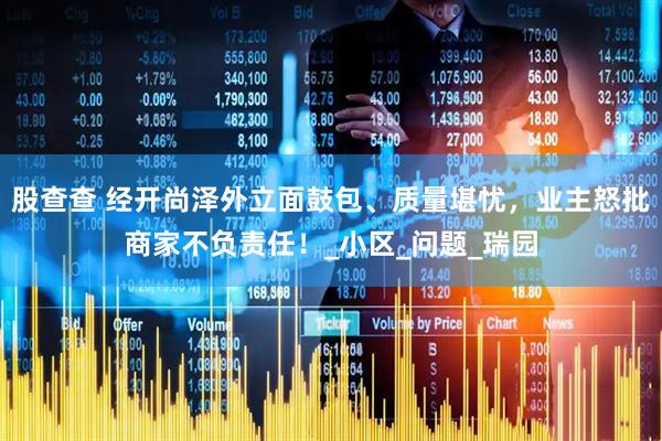 股查查 经开尚泽外立面鼓包、质量堪忧，业主怒批商家不负责任！_小区_问题_瑞园